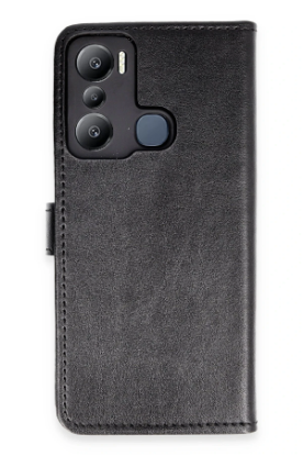 Newface İnfinix Hot 20i Kılıf Trend S Plus Kapaklı Kılıf - Siyah resmi