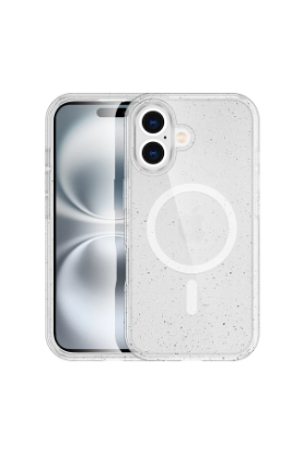 Newface iPhone 16 Plus Kılıf Glow Magsafe Kapak - Şeffaf resmi