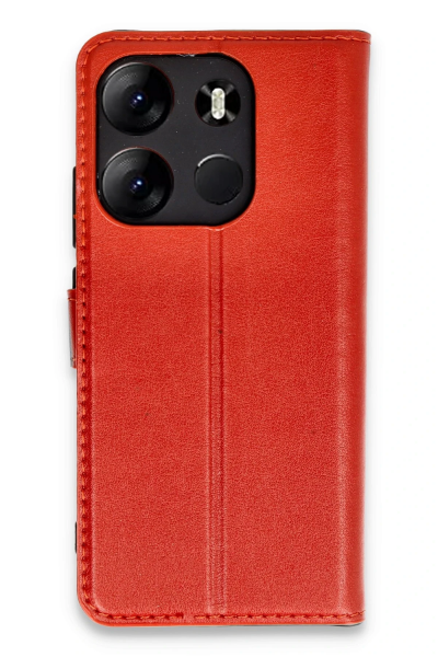 Newface Tecno Spark Go 2023 Kılıf Trend S Plus Kapaklı Kılıf - Kırmızı resmi
