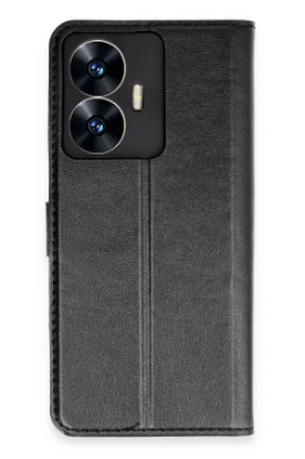 Newface Realme C55 Kılıf Trend S Plus Kapaklı Kılıf - Siyah resmi
