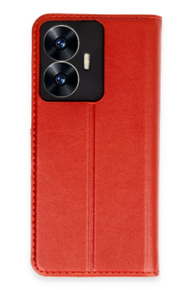 Newface Realme C55 Kılıf Trend S Plus Kapaklı Kılıf - Kırmızı resmi