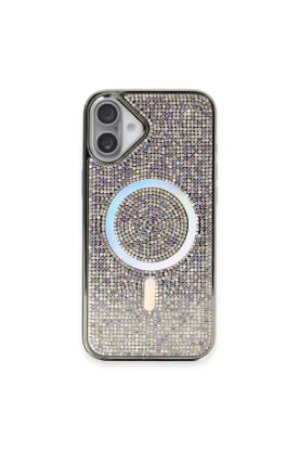 Newface iPhone 16 Plus Kılıf Diamond Magsafe Kapak - Rainbow resmi