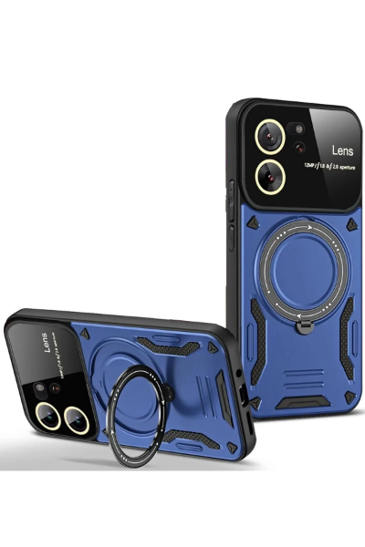 Newface Xiaomi Mi 13T Pro Kılıf Joy Lens Standlı Kapak - Lacivert resmi