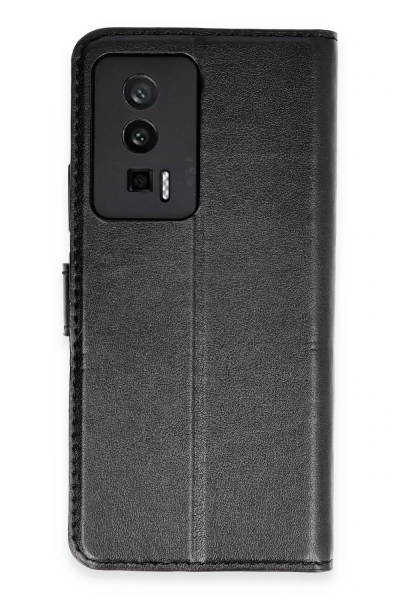 Newface Xiaomi Poco F5 Pro Kılıf Trend S Plus Kapaklı Kılıf - Siyah resmi
