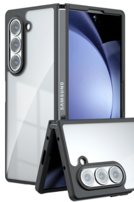 Newface Samsung Galaxy Z Fold 5 Kılıf Blur Fold Kapak - Siyah resmi