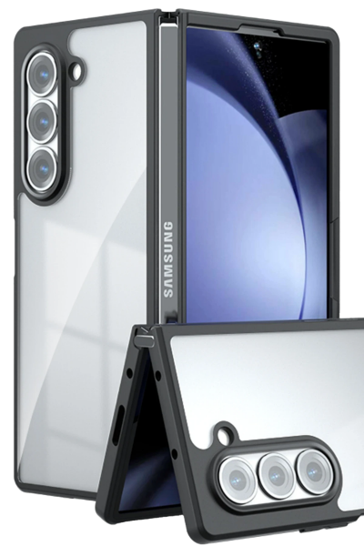 Newface Samsung Galaxy Z Fold 5 Kılıf Blur Fold Kapak - Siyah resmi