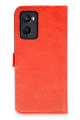 Newface Oppo A96 Kılıf Trend S Plus Kapaklı Kılıf - Kırmızı resmi