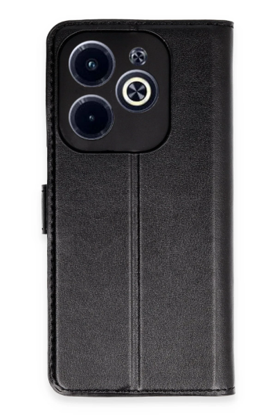 Newface İnfinix Hot 40 Kılıf Trend S Plus Kapaklı Kılıf - Siyah resmi