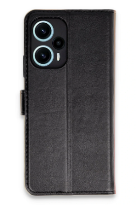 Newface Xiaomi Poco F5 Kılıf Trend S Plus Kapaklı Kılıf - Siyah resmi