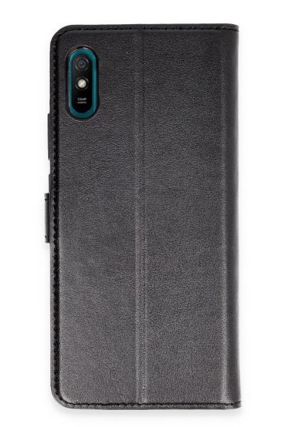 Newface Xiaomi Redmi 9A Kılıf Trend S Plus Kapaklı Kılıf - Siyah resmi