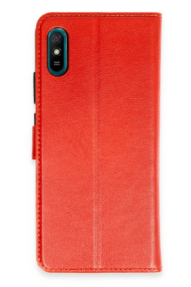 Newface Xiaomi Redmi 9A Kılıf Trend S Plus Kapaklı Kılıf - Kırmızı resmi