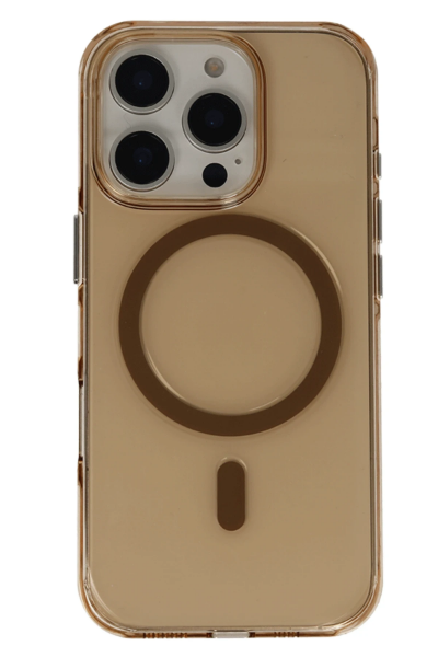 Joko iPhone 16 Pro Gleam PC Sert Magsafe Kılıf - Şeffaf-Gold resmi