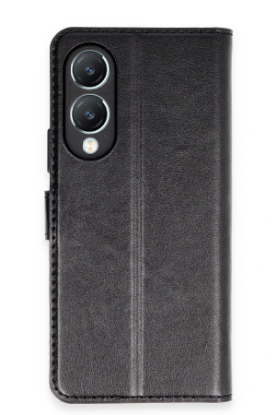 Newface Vivo Y17S Kılıf Trend S Plus Kapaklı Kılıf - Siyah resmi