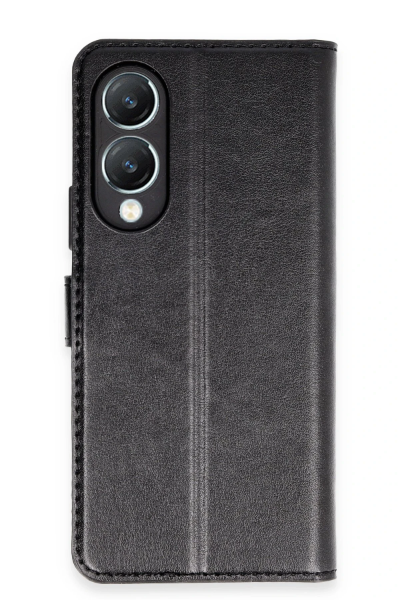Newface Vivo Y17S Kılıf Trend S Plus Kapaklı Kılıf - Siyah resmi