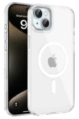 Joko iPhone 15 Gleam PC Sert Magsafe Kılıf - Şeffaf resmi