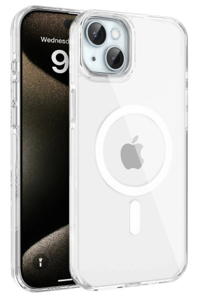Joko iPhone 15 Gleam PC Sert Magsafe Kılıf - Şeffaf resmi