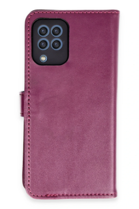 Newface Samsung Galaxy A22 Kılıf Trend S Plus Kapaklı Kılıf - Derin Mor resmi