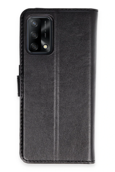 Newface Oppo A74 4G Kılıf Trend S Plus Kapaklı Kılıf - Siyah resmi