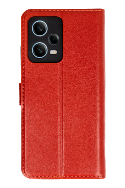 Newface Xiaomi Redmi Note 12 Pro 5G Kılıf Trend S Plus Kapaklı Kılıf - Kırmızı resmi