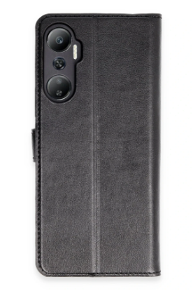 Newface İnfinix Hot 20 Kılıf Trend S Plus Kapaklı Kılıf - Siyah resmi