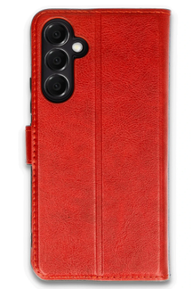 Newface Samsung Galaxy A16 5G Kılıf Trend S Plus Kapaklı Kılıf - Kırmızı resmi