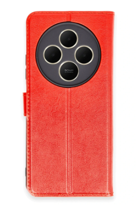 Newface Xiaomi Redmi 14C Kılıf Trend S Plus Kapaklı Kılıf - Kırmızı resmi