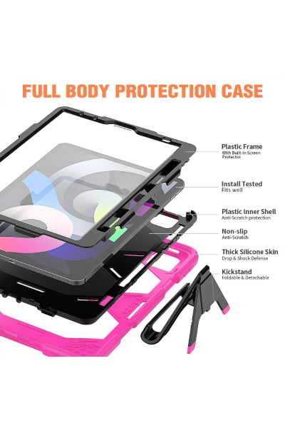 Newface iPad Pro 11 (2020) Kılıf Griffin Tablet Kapak - Pembe resmi