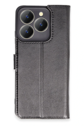 Newface Realme C63 Kılıf Trend S Plus Kapaklı Kılıf - Siyah resmi