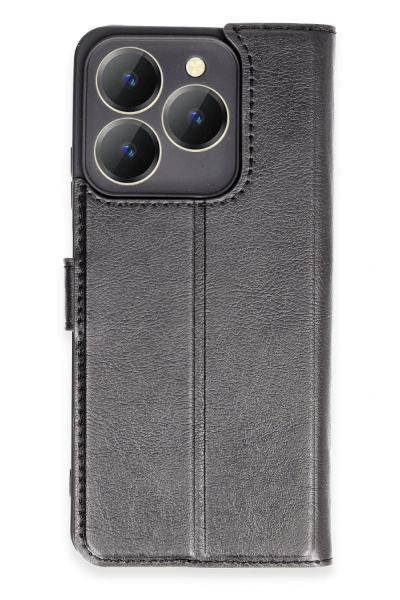 Newface Realme C63 Kılıf Trend S Plus Kapaklı Kılıf - Siyah resmi