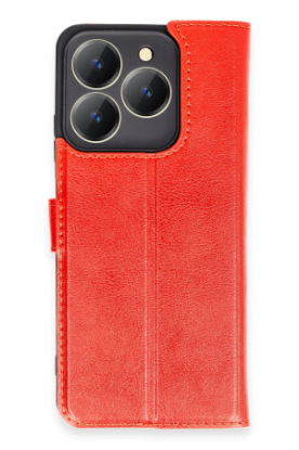 Newface Realme C63 Kılıf Trend S Plus Kapaklı Kılıf - Kırmızı resmi