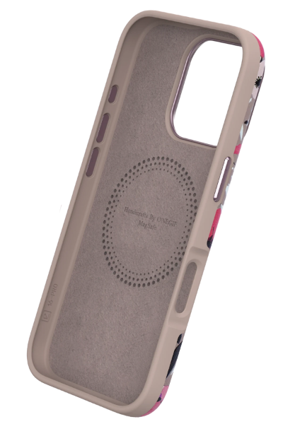 Onegif iPhone 14 Flower Series Magsafe Kapak - Mavi resmi