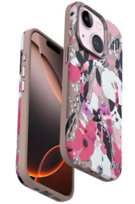Onegif iPhone 14 Flower Series Magsafe Kapak - Pembe resmi