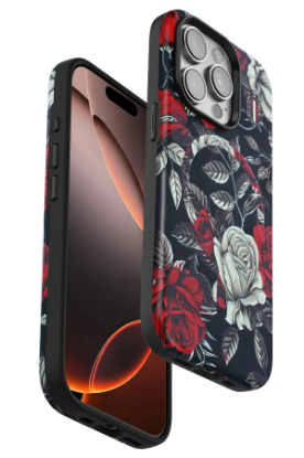 Onegif iPhone 14 Pro Flower Series Magsafe Kapak - Siyah resmi