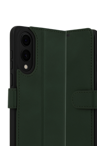 Newface Samsung Galaxy S25 Edge Trend S Plus Kapaklı Kılıf - Koyu Yeşil resmi