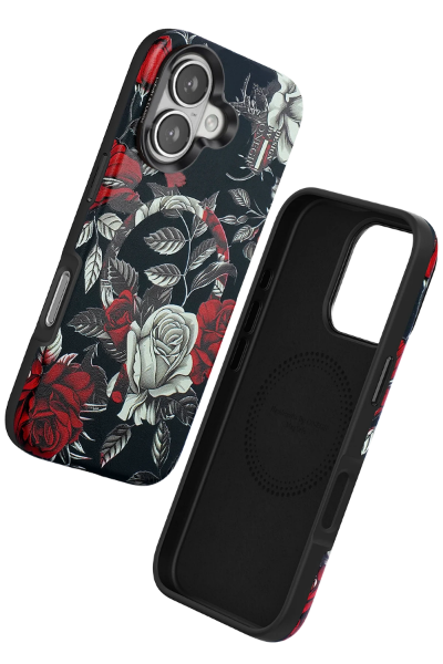 Onegif iPhone 16 Flower Series Magsafe Kapak - Siyah resmi