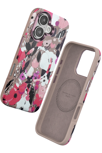 Onegif iPhone 16 Flower Series Magsafe Kapak - Pembe resmi