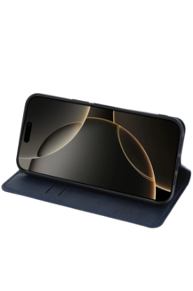 Newface iPhone 15 Pro Max Kılıf Trend S Plus Kapaklı Kılıf - Koyu Yeşil resmi