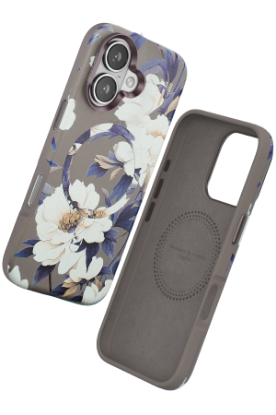 Onegif iPhone 16 Flower Series Magsafe Kapak - Gri resmi
