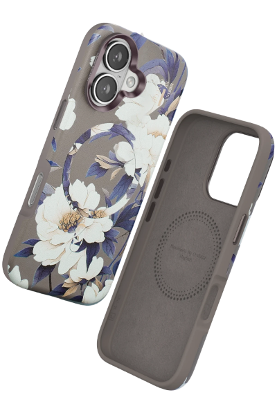 Onegif iPhone 16 Flower Series Magsafe Kapak - Gri resmi