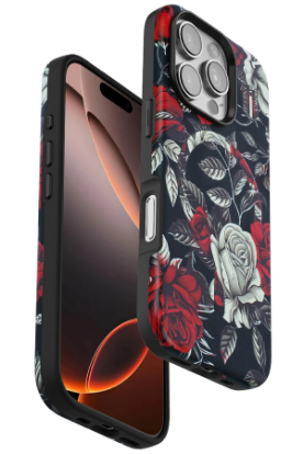 Onegif iPhone 16 Pro Max Flower Series Magsafe Kapak - Siyah resmi