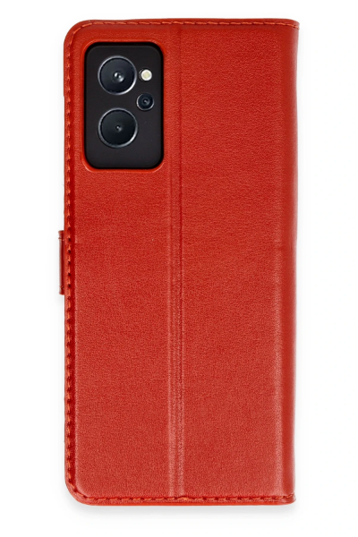 Newface Realme 9i 4G Trend S Plus Kapaklı Kılıf - Kırmızı resmi