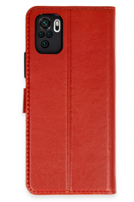 Newface Redmi Note 10 Trend S Plus Kapaklı Kılıf - Kırmızı resmi