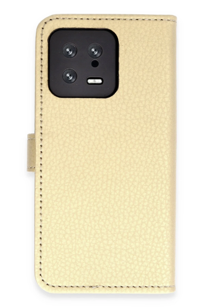 Newface Xiaomi Mi 13 Trend S Plus Kapaklı Kılıf - Gold resmi