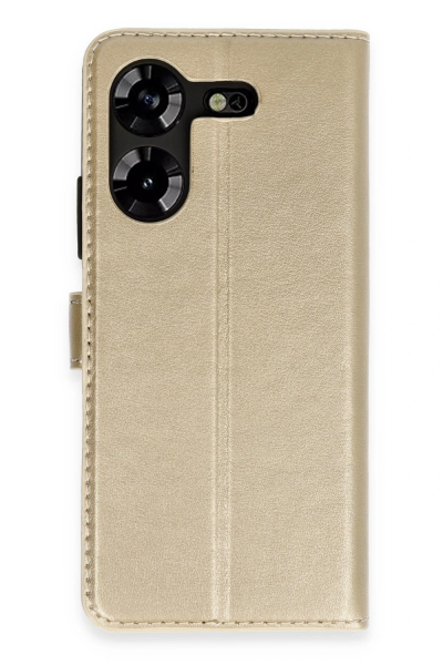 Newface Tecno Pova 5 Kılıf Trend S Plus Kapaklı Kılıf - Gold resmi