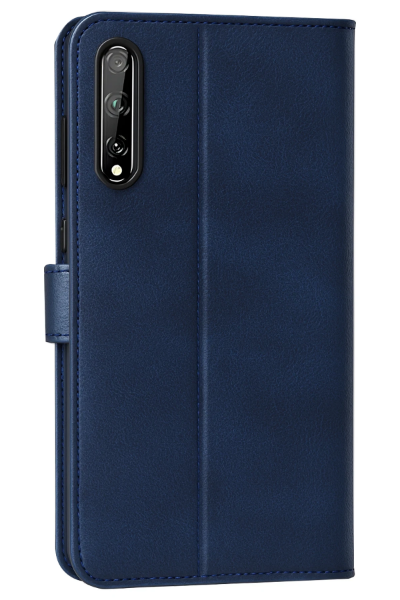 Newface Huawei P Smart S Kılıf Trend S Plus Kapaklı Kılıf - Lacivert resmi