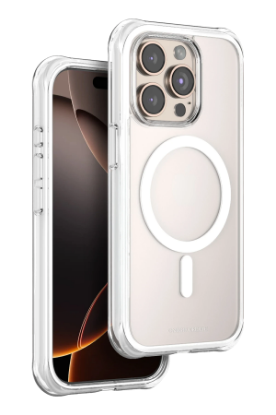 Onegif Apple iPhone 15 Pro Max Hulk Magsafe Kapak - Beyaz resmi