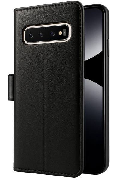 Newface Samsung Galaxy S10 Plus Trend S Plus Kapaklı Kılıf - Siyah resmi