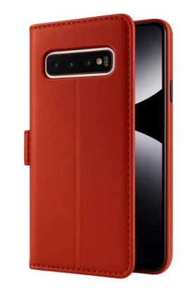 Newface Samsung Galaxy S10 Plus Trend S Plus Kapaklı Kılıf - Kırmızı resmi