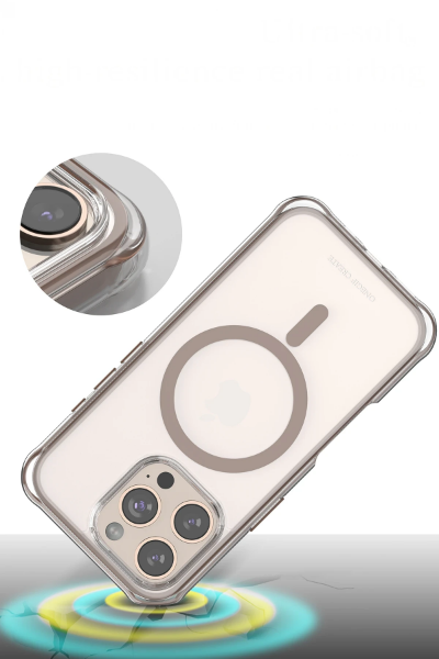 Onegif Apple iPhone 16 Pro Hulk Magsafe Kapak - Çöl Titanyum resmi