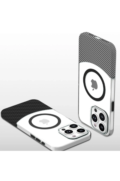 Joko iPhone 16 Carbon Puzzle Magsafe Kapak - Beyaz resmi